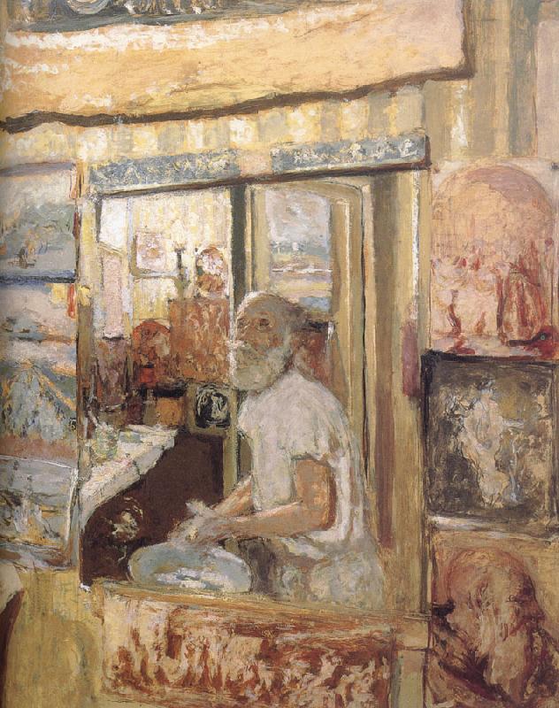 Edouard Vuillard In the mirror of herself oil painting picture